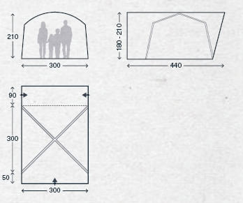 KAMPA aufblasbares Busvorzelt Roam Air Low - 9120002458