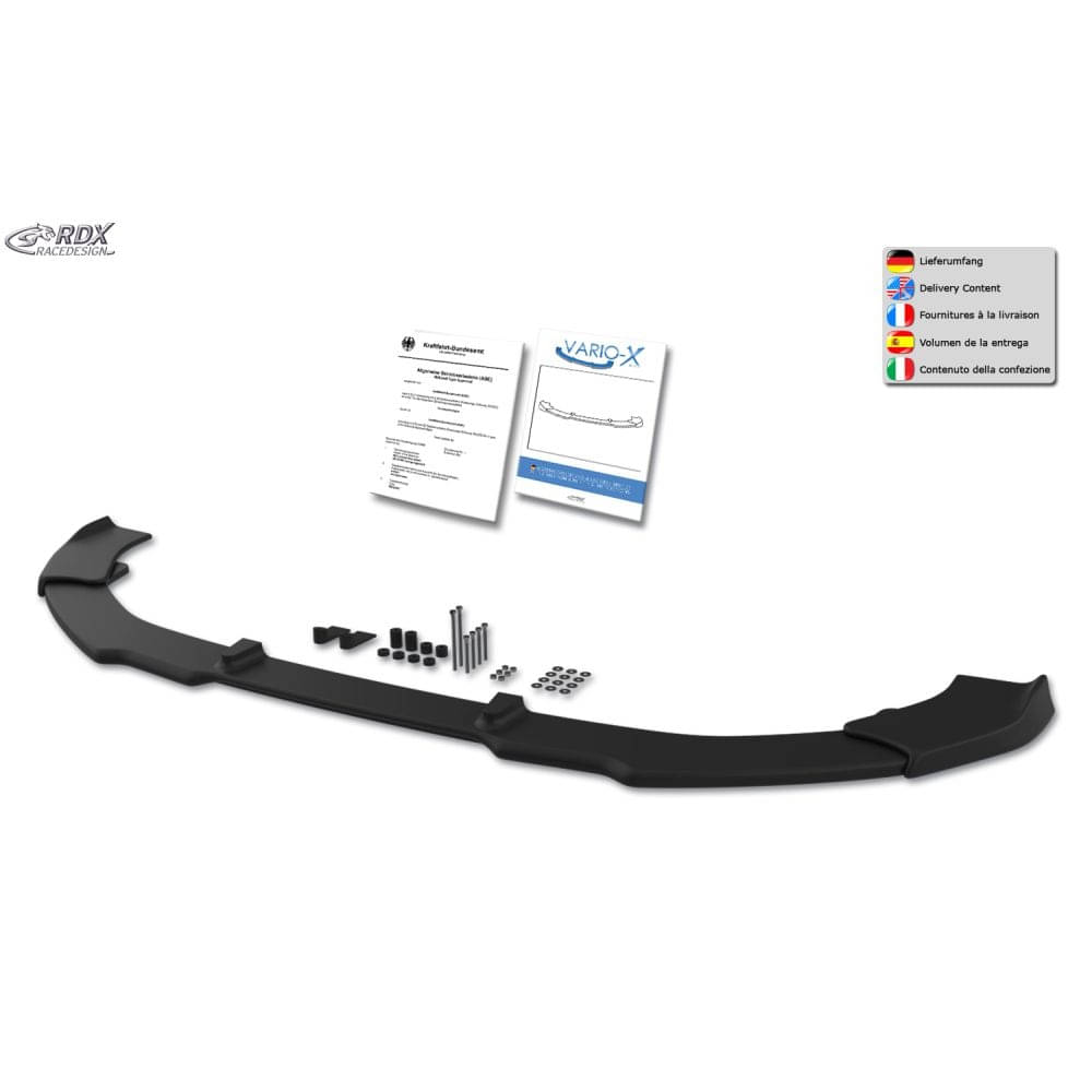 RDX Frontspoiler Frontlippe VARIO-X fuer FIAT Ducato-CITROEN Jumper-PEUGEOT BOXER ab Bj. 2014 - RDFAVX30949