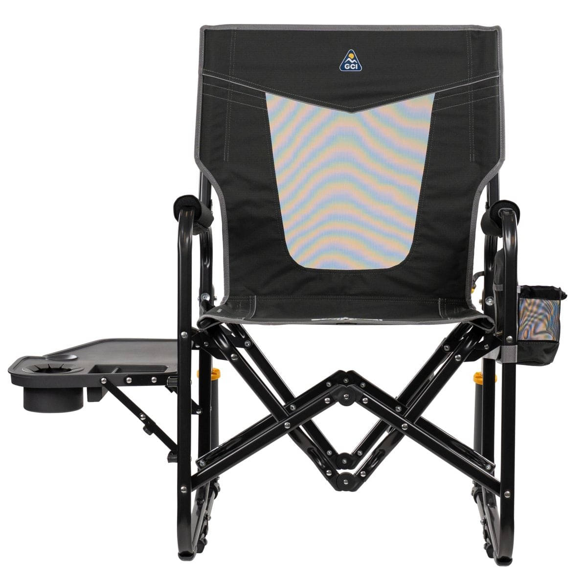 GCI faltbarer Schaukelstuhl Stowaway Rocker mit Seitentisch Dark Charcoal GCI faltbarer Schaukelstuhl Stowaway Rocker mit Seitentisch Dark Charcoal - 379339