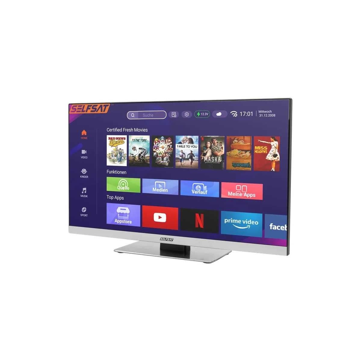 SELFSAT Camping-TV SMART LED TV 1255 22 Zoll - 13773