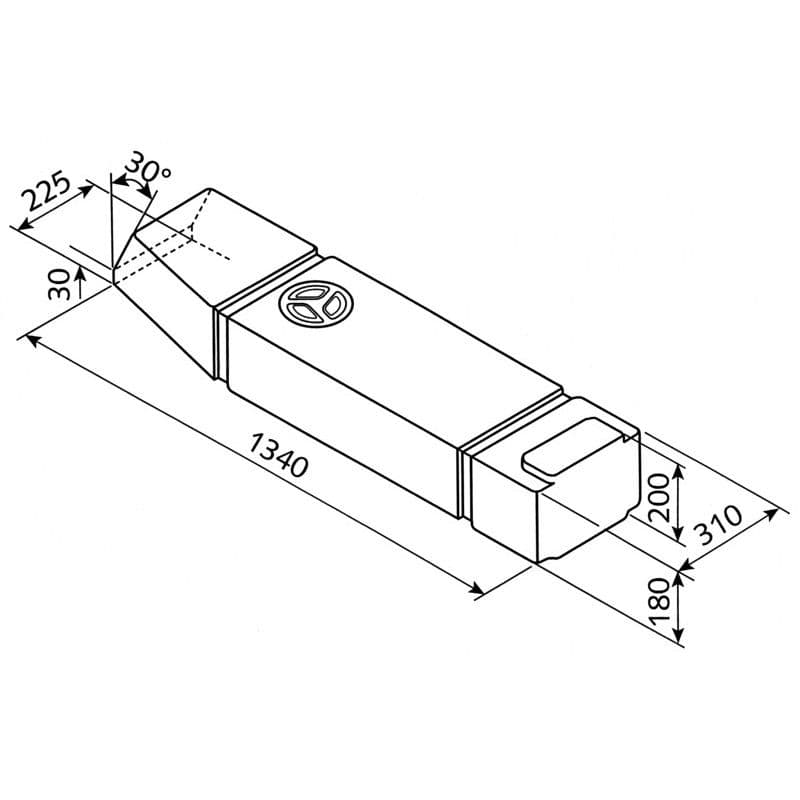 FUSION Frischwassertank und Abwassertank 60 L fuer VW T3- Typ EV1302 – Hersteller-Art-Nr. V6-20