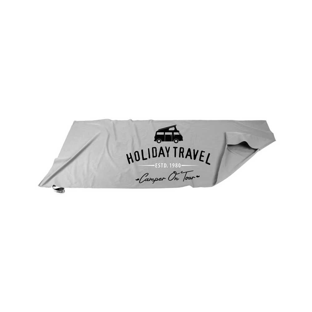 HOLIDAY TRAVEL Mikrofaser-Strandtuch CANNON BEACH 200 x 80 cm grau - 92481