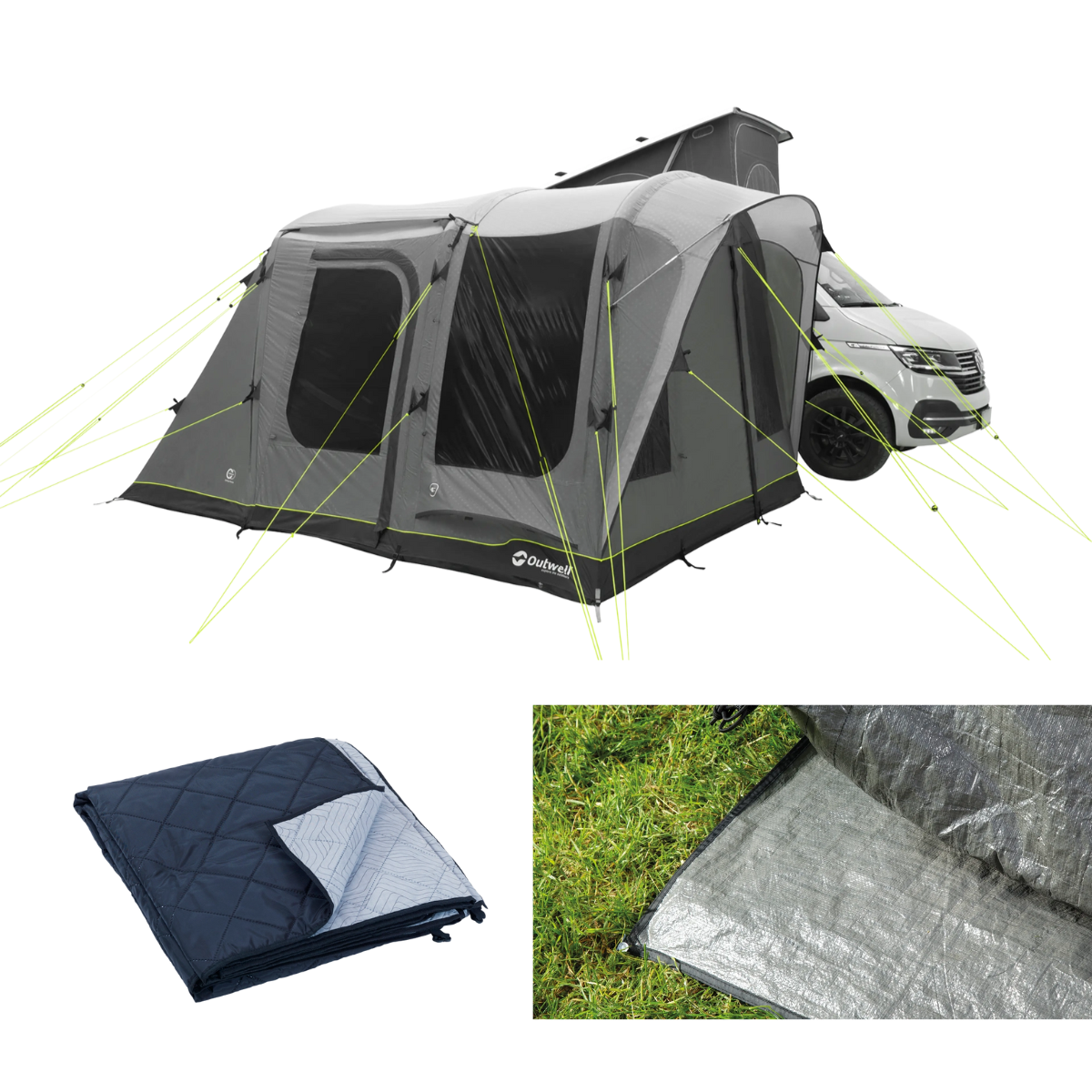 Outwell aufblasbares Busvorzelt Wolfburg Air inkl. Teppich und Unterlage - 111559