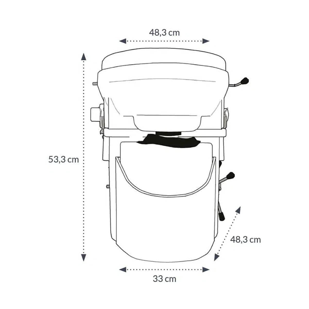 Natures Head® Komposttoilette mit Fusskurbel NH030