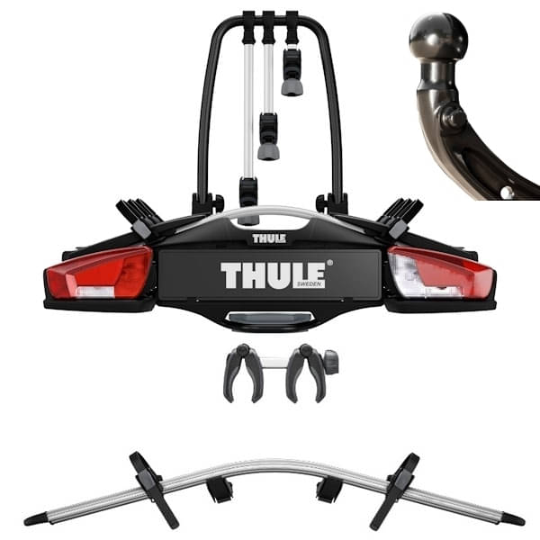 Thule VeloCompact F 3 13-pin - 961500 - THULE 926 VeloCompact 3 Fix4Bike Fahrradtraeger fuer 4 Raeder 3-1 inkl. Erweiterung 9261 Modell 961500
