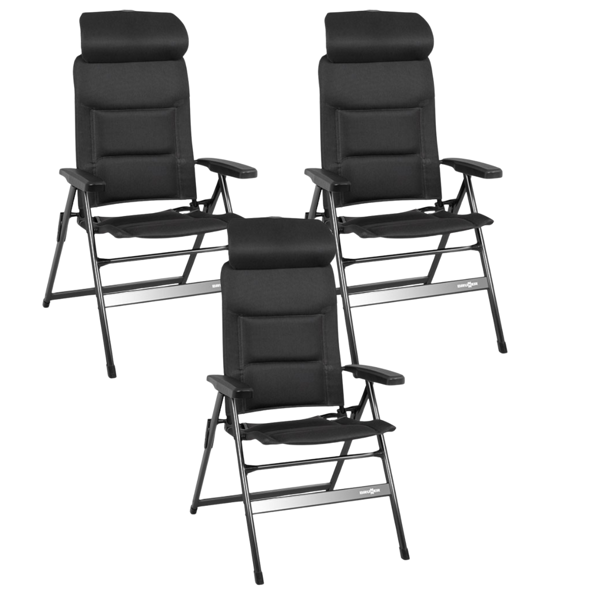 BRUNNER Campingstuhl ARAVEL H2L anthrazit 3er-Set BRUNNER Campingstuhl ARAVEL H2L anthrazit 3er-Set - 0404052N.C09