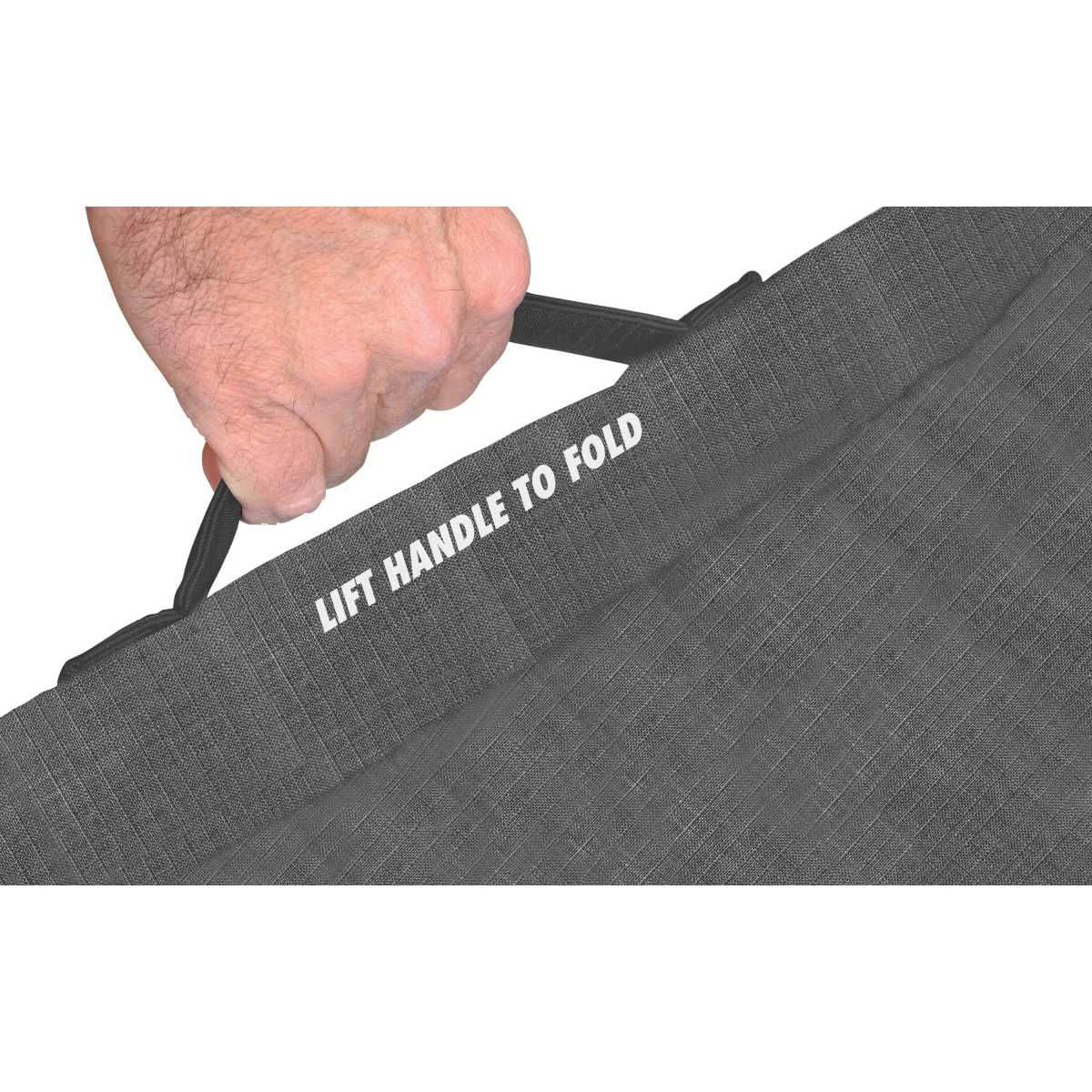 GCI faltbarer Schaukelstuhl Freestyle Rocker mit Seitentisch Heathered Pewter - 371147