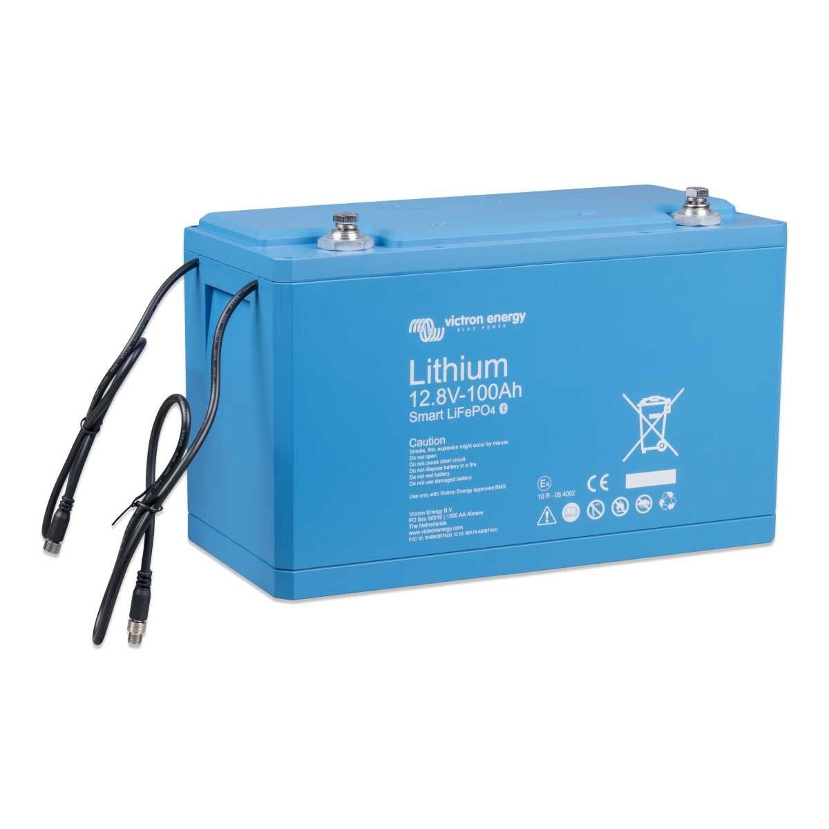 VICTRON Lithium-Batterie LiFePO4 12-8 V 100 Ah Smart - BAT512110610