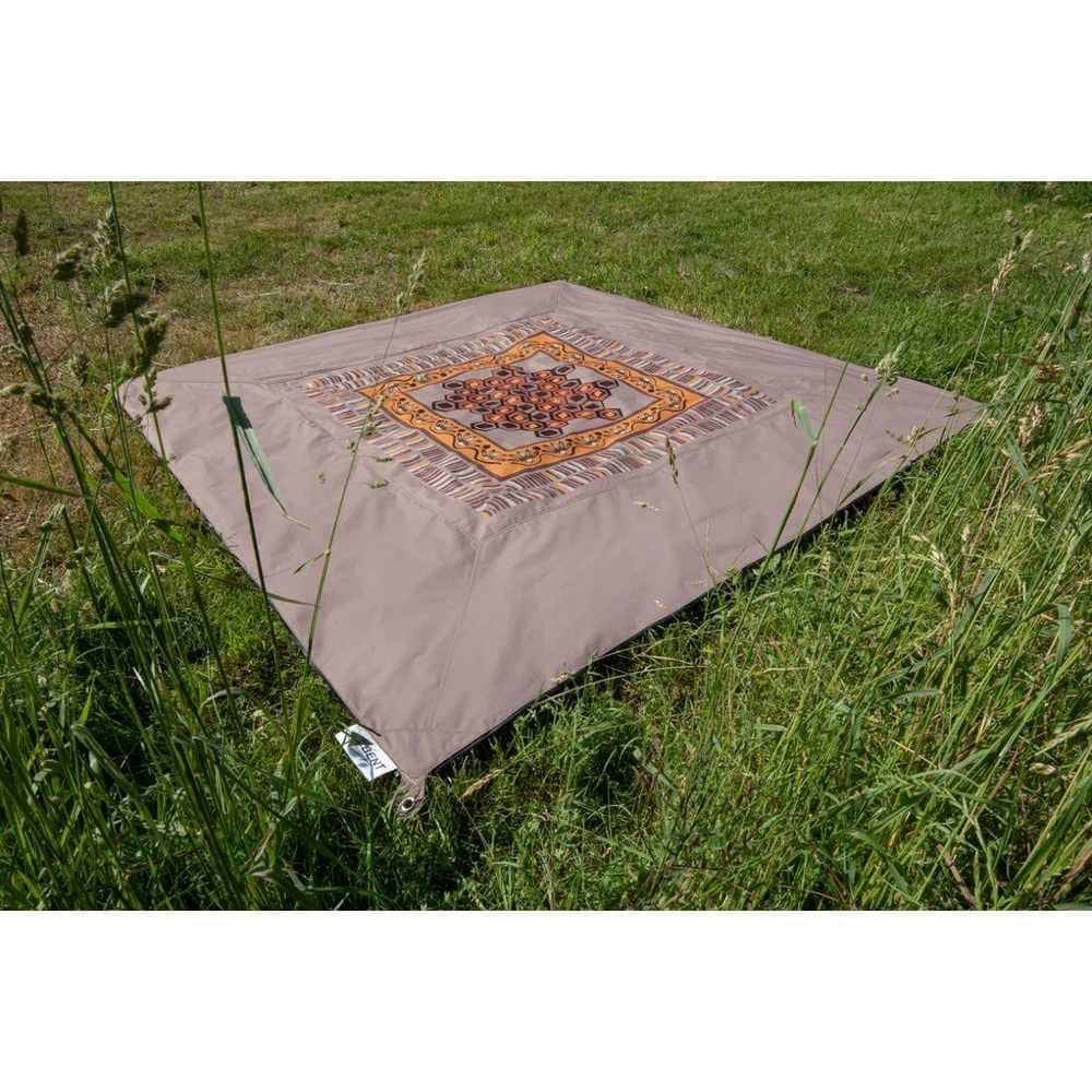 BENT Verbindbarer Teppich Zip-Carpet Ocker Afrika Druck - geprüfte Retoure BENT Verbindbarer Teppich Zip-Carpet Ocker Afrika Druck - 50060