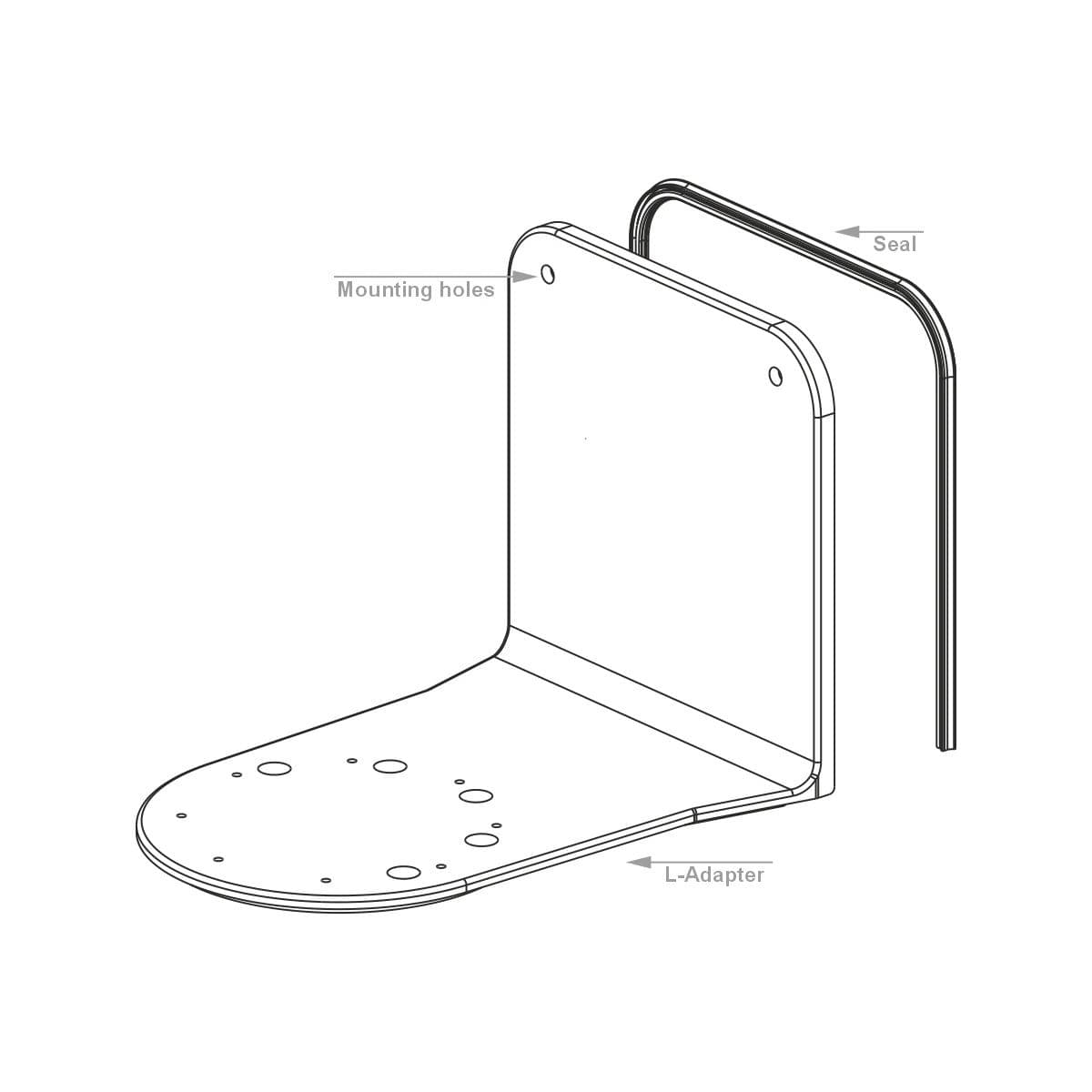 LooSeal L-Adapter L -Thetford C220-C260 mit Spuelkasten- fuer LooSeal ELITE - ZH211