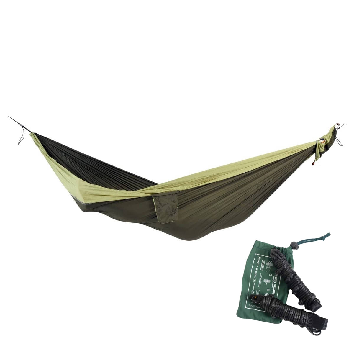 TICKET TO THE MOON Original Hammock Haengematte Army Green - Green Apple inkl. Lightest Straps - TMO2475 TMLSTRAP