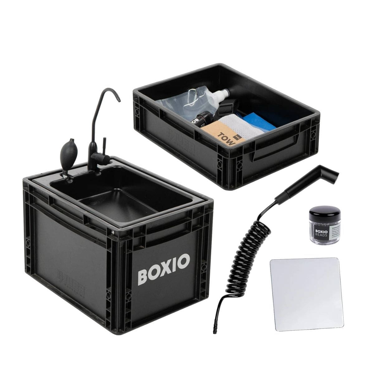 BOXIO - WASH MAX- Waschbecken und Filter-System - BOX-WAS-BL-10-MAX