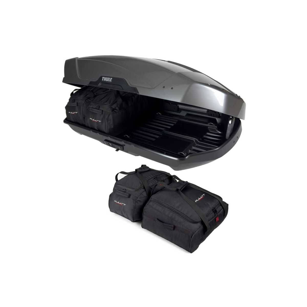 KJUST Dachboxen Taschen Set fuer Dachbox THULE MOTION XT M 4er-Set - 13148