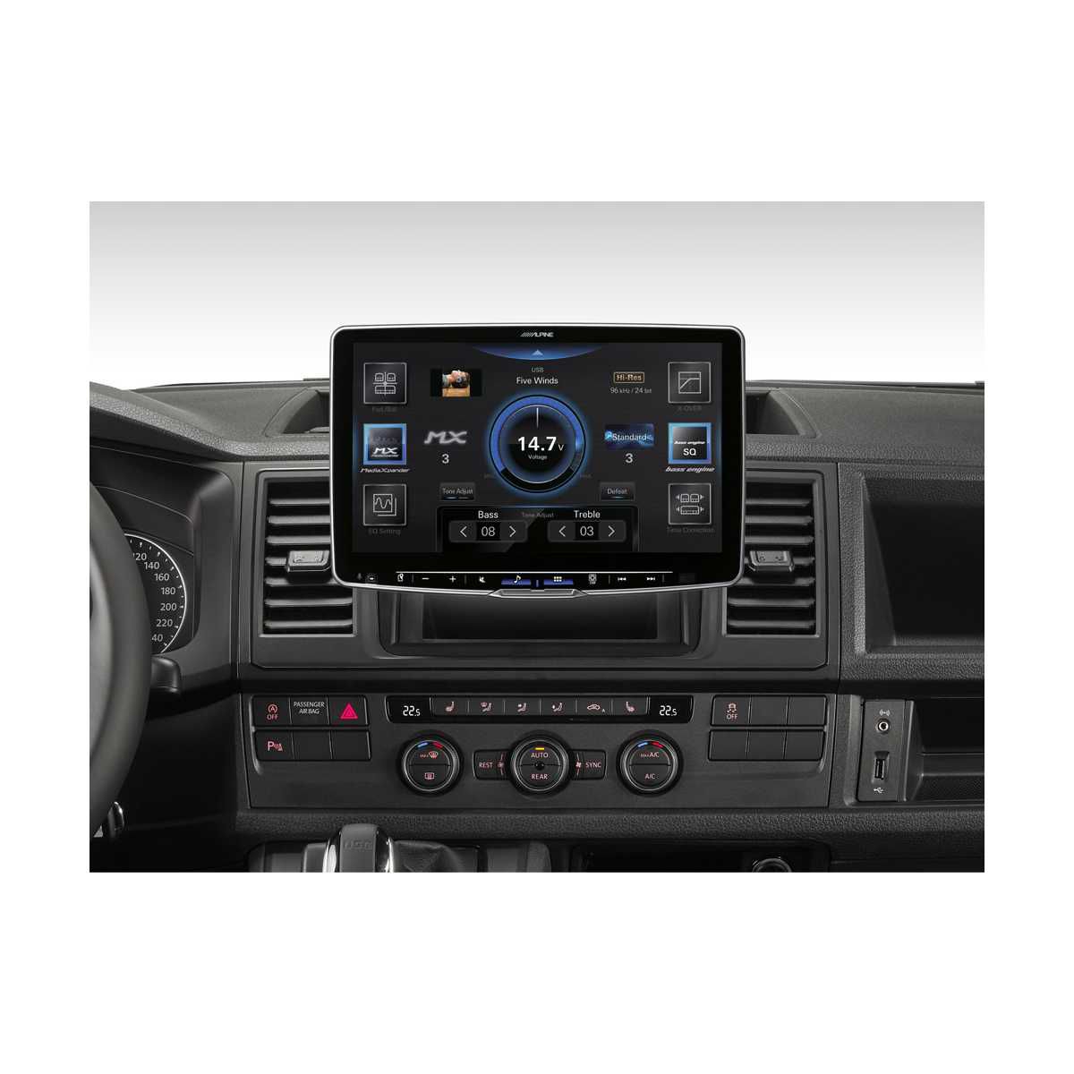 ALPINE HALO 11 Digital-Media-Station VW T6 iLX-F115T6