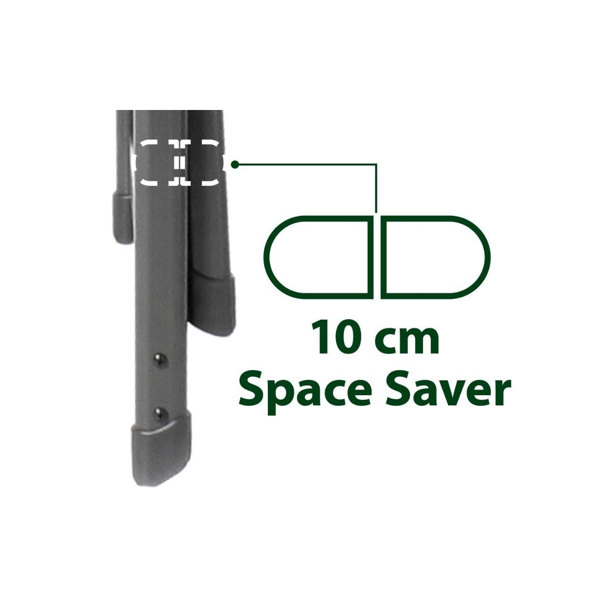 BRUNNER Campingstuhl ARAVEL 3D - M Hellgrau 2er-Set - Rolltisch TITANIUM AXIA 2 104x62 cm - 0404065N.C07M 0406097N