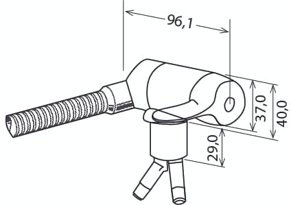 REICH Keramik Style Auftisch Einhebelmischer mit Mikroschalter Chrom
