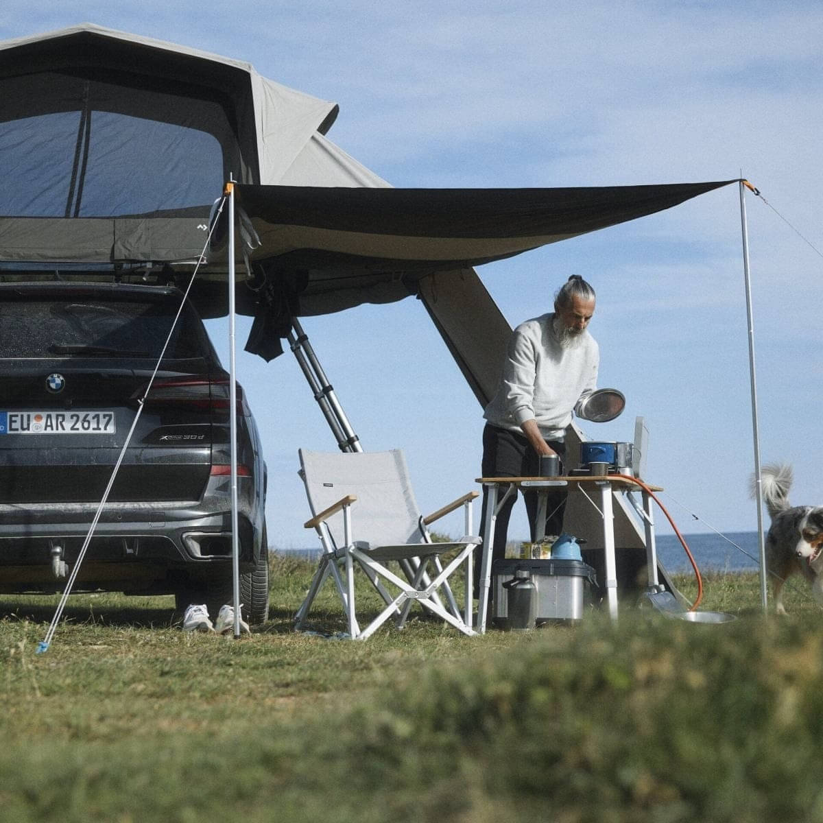 DOMETIC RT L Anbauzelt fuer Dometic Dachzelt TRT 140 AIR- Hoehe 170-200 cm - 9120002120