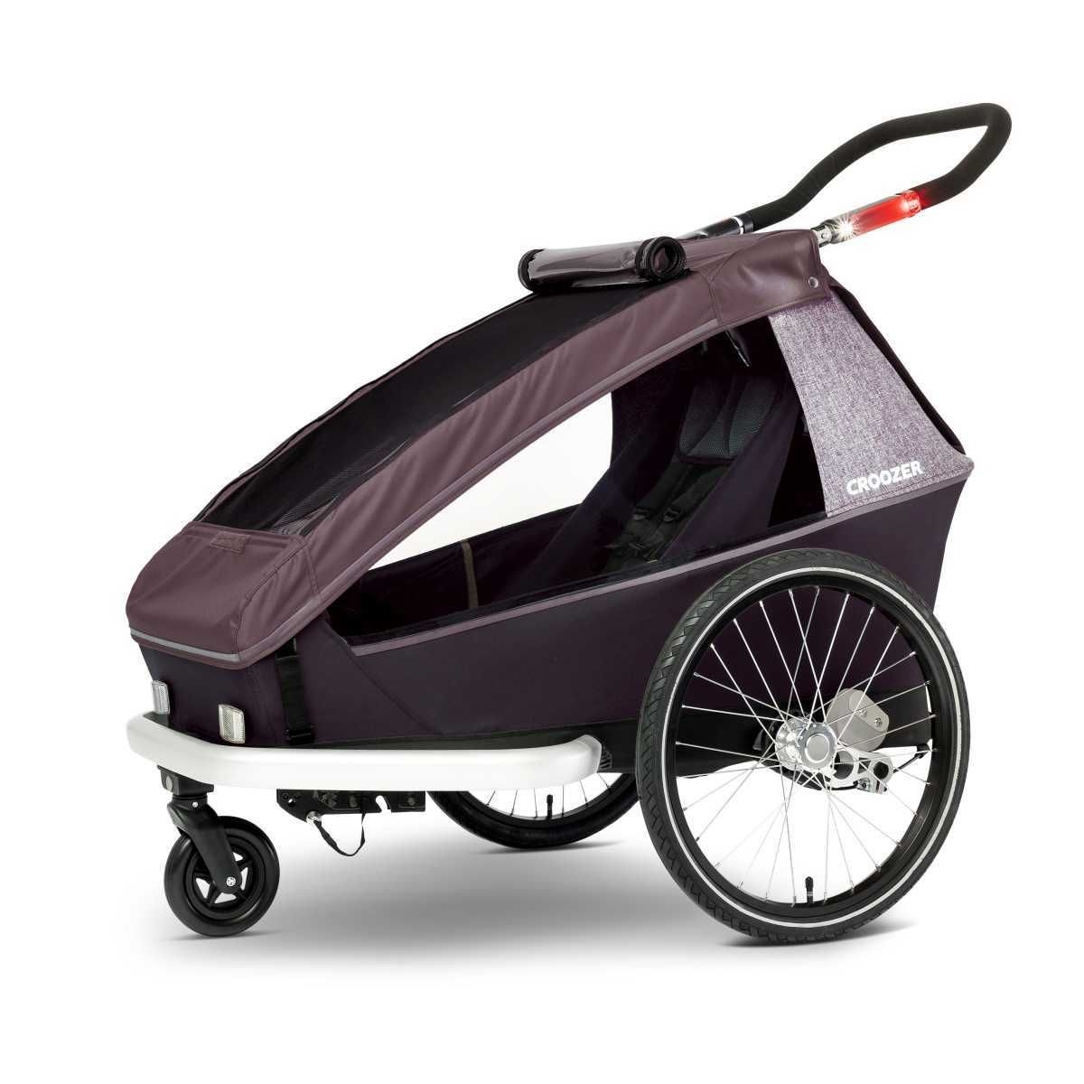 CROOZER Kinderfahrradanhaenger Kid Vaaya 1 3in1-Set Blossom Red - 121600723