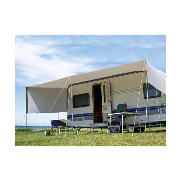 DWT Sonnenvordach Tour Plus Gr. 1 600 x 240 cm mit 22 mm Aufstellstangen - 1870161