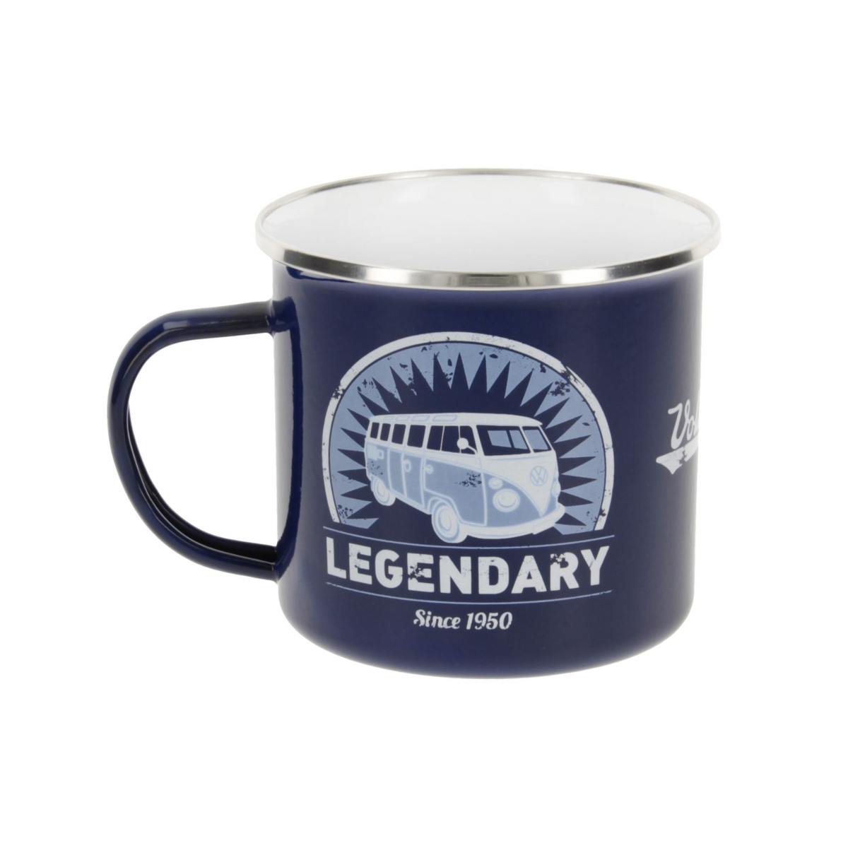 VW Collection VW T1 Bulli Bus Emaille Tasse blau 500 ml - BUTA30