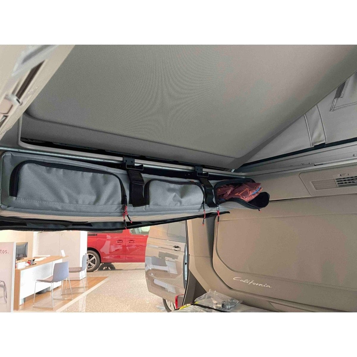 Dachschranktaschen-Set FELLEISEN New Roofer fuer VW T7 California- Grau DSH 0002 39
