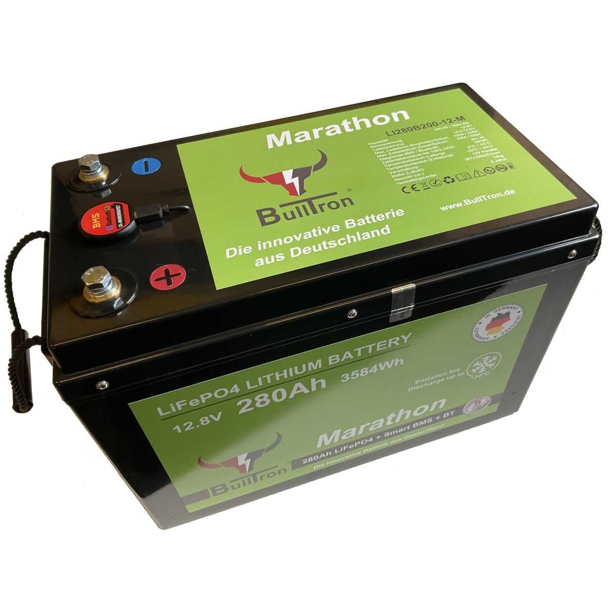 BULLTRON Lithium-Batterie MARATHON POLAR 280Ah 12V inkl. BMS 200A Dauerstrom - App - LI280B200-12-MP