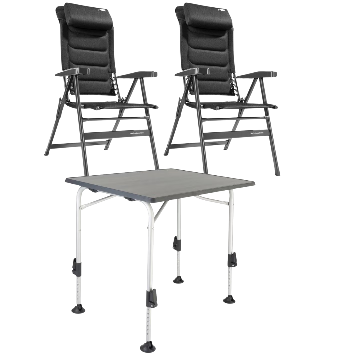 FF Kollektion Stuhl HighQ Comfortable Blackline 2er-Set & Tisch HighQ Blackline 80x60 cm FF Kollektion Stuhl HighQ Comfortable Blackline 2er-Set & Tisch HighQ Blackline 80x60 cm