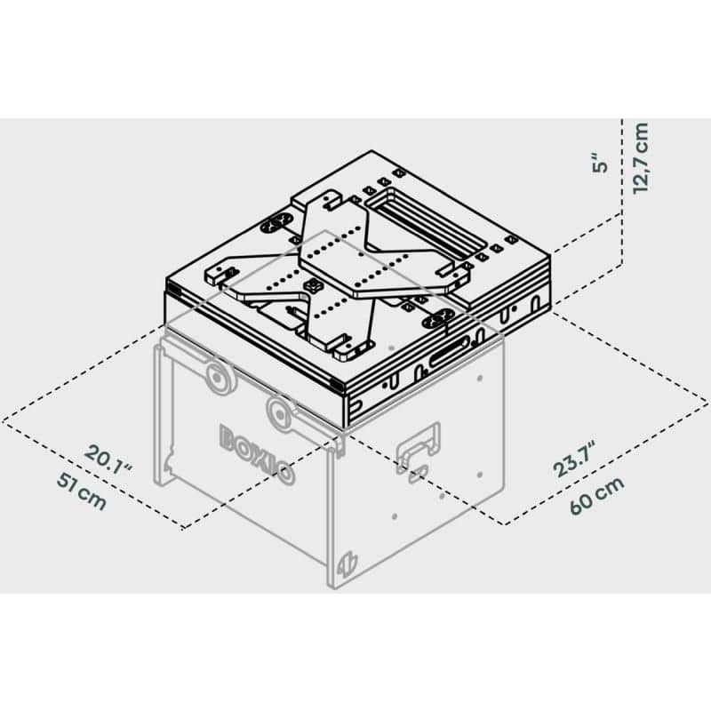 BOXIO - RACK Modulares Campingbett- Gr. M - BOX-RACK-BED-M-10