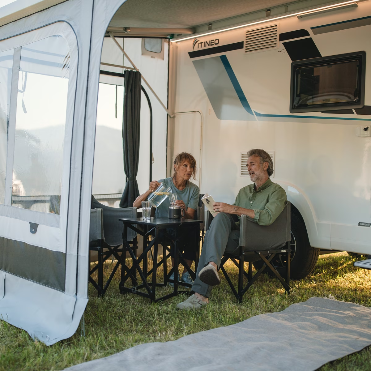 Thule Vorhaenge - 301563 - Gardinen THULE Omnistor Residence G3 grau 300 - 400 cm