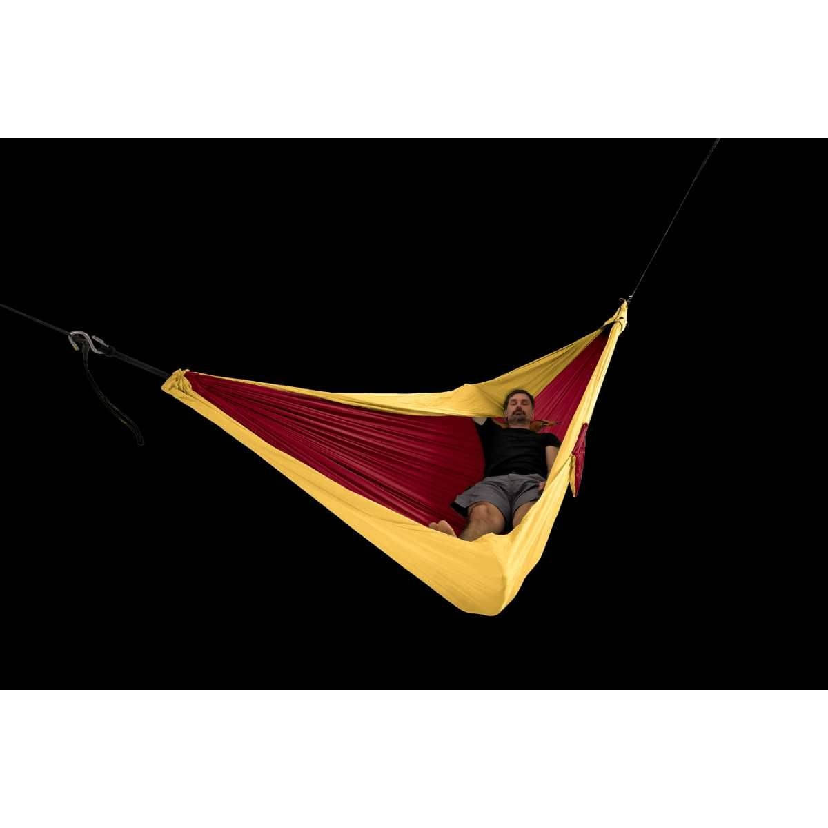 TICKET TO THE MOON King Size Hammock Hängematte Burgundy / Dark Yellow inkl. Moon Straps TICKET TO THE MOON King Size Hammock Haengematte Burgundy - Dark Yellow inkl. Moon Straps - TMK3437 TMSTRAP