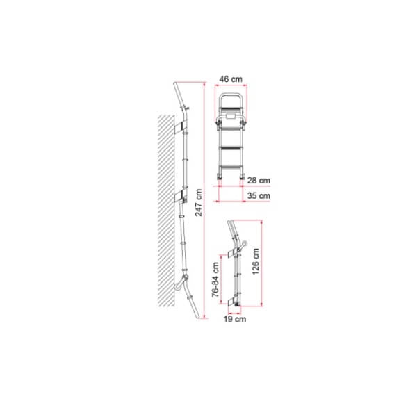 Leiter FIAMMA Heckleiter DELUXE 8 02426-02A