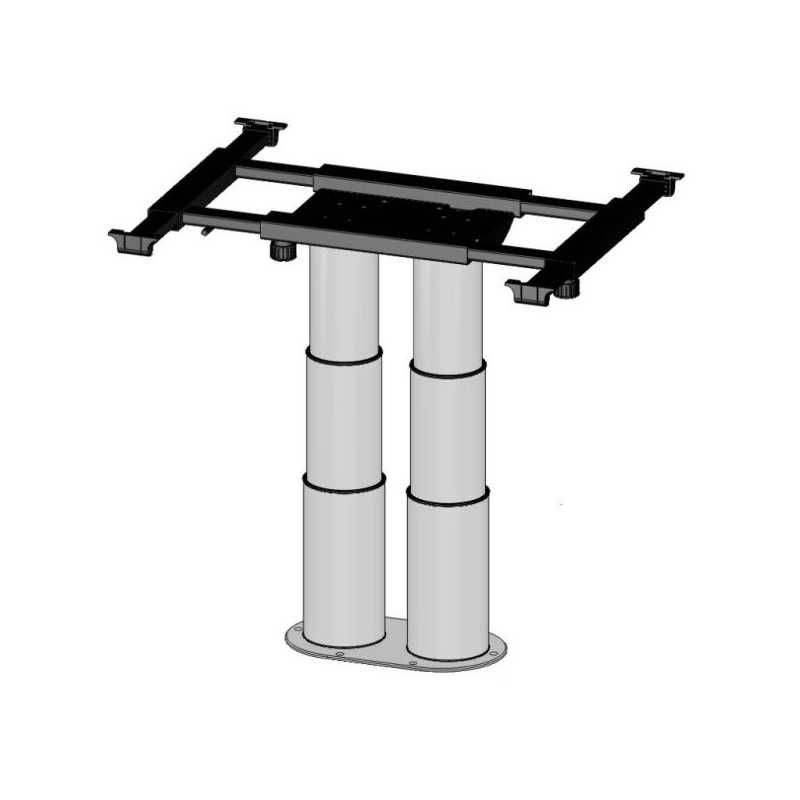 ILSE TECHNIK Zweisaeulen Liftgestell mit Verschiebung 7937 grau - 7937 GRA