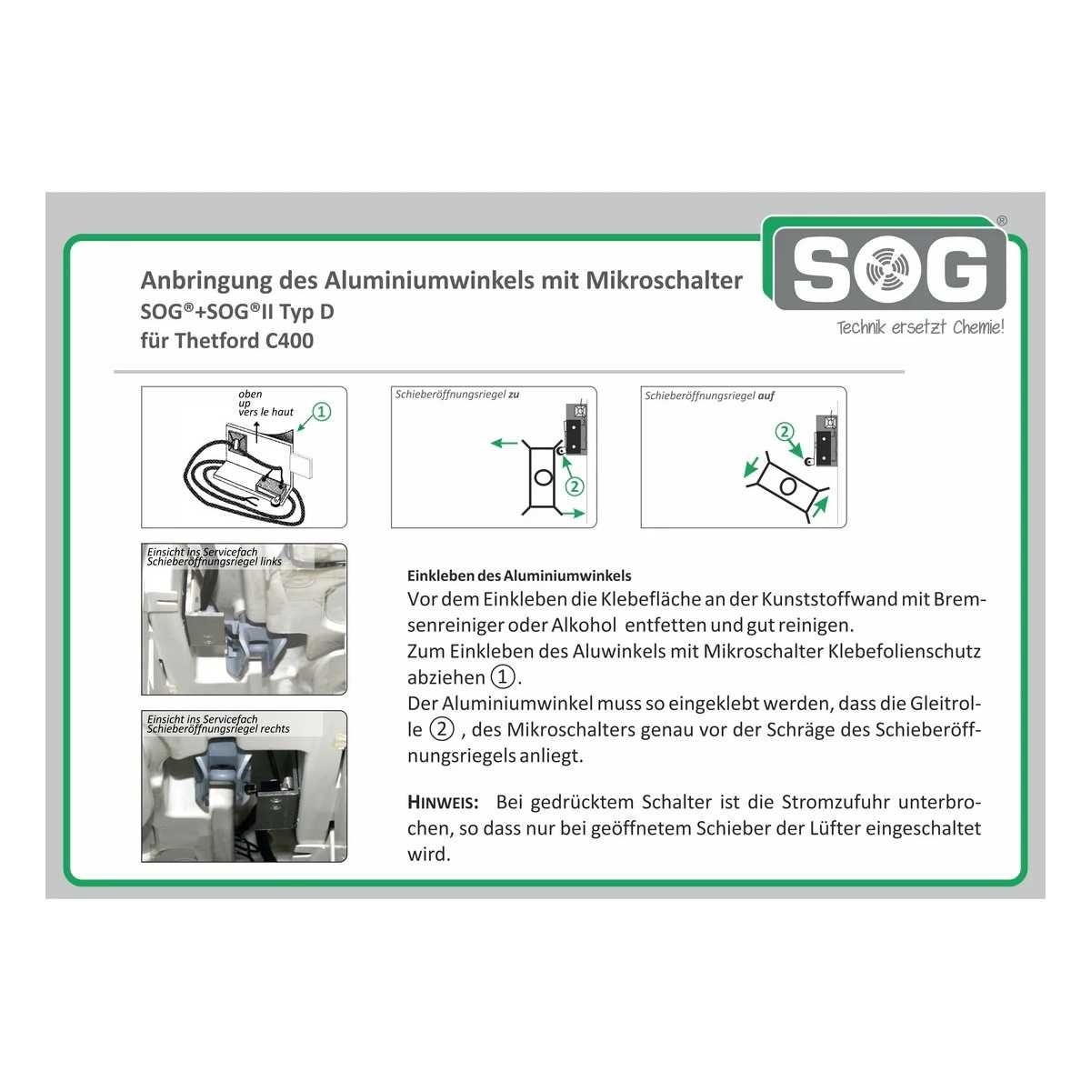 SOG Ersatzteil Mikroschalterset Typ D fuer Thetford C400 528 040 0