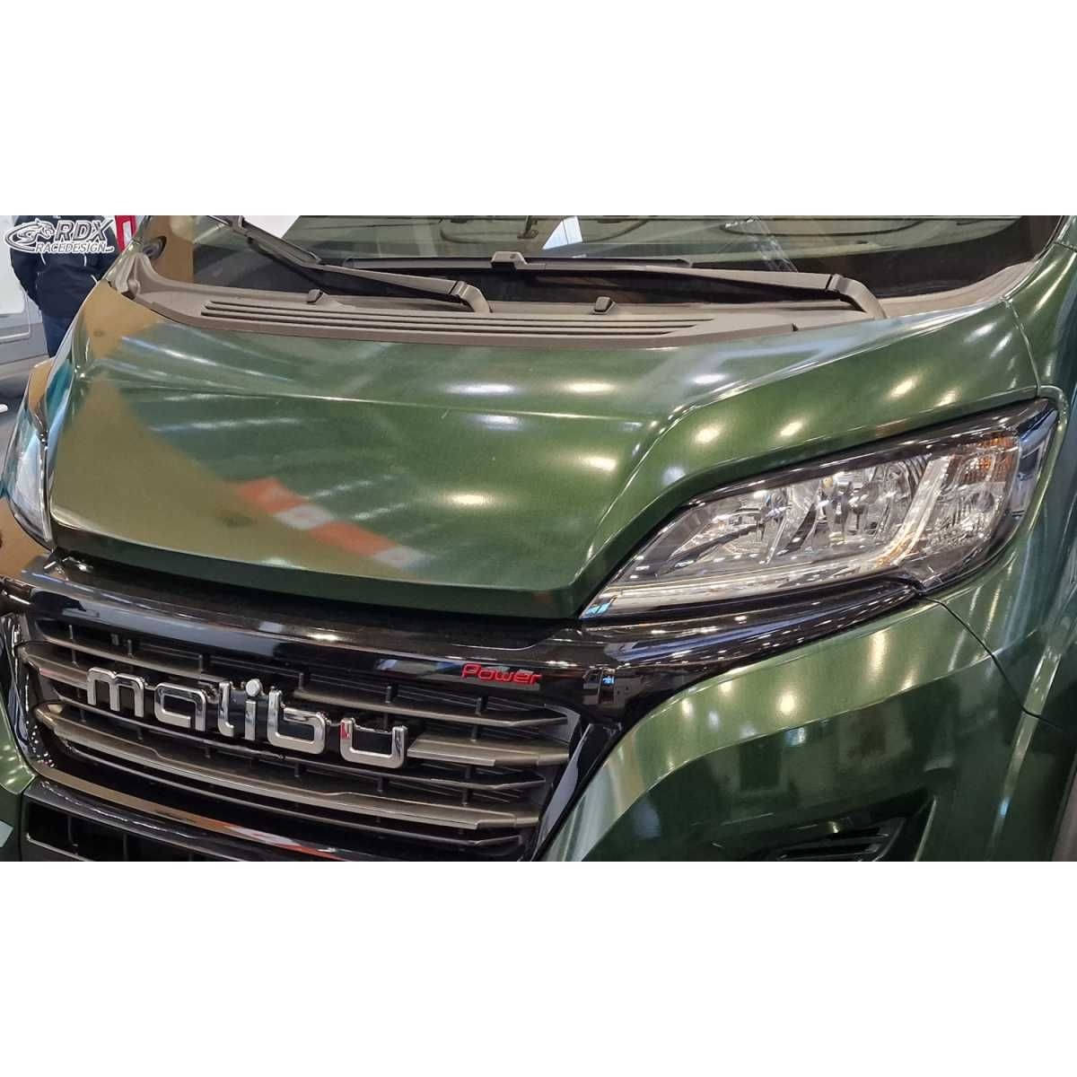 RDX Racedesign Scheinwerferblenden fuer FIAT Ducato -250 - 2014- - CITROEN Jumper -Y- 250L - 2014- - OPEL Movano -Y - 2021- - PEUGEOT Boxer -Y - 2014- - TOYOTA ProAce Max -T - 2024- - RAM ProMaster -2013- schwarz glaenzend Boeser Blick - RDSB164-GZD