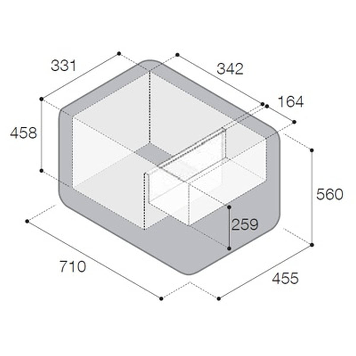 VITRIFRIGO Kompressor-Kuehlbox VF65P 12-24-230 V 65 L