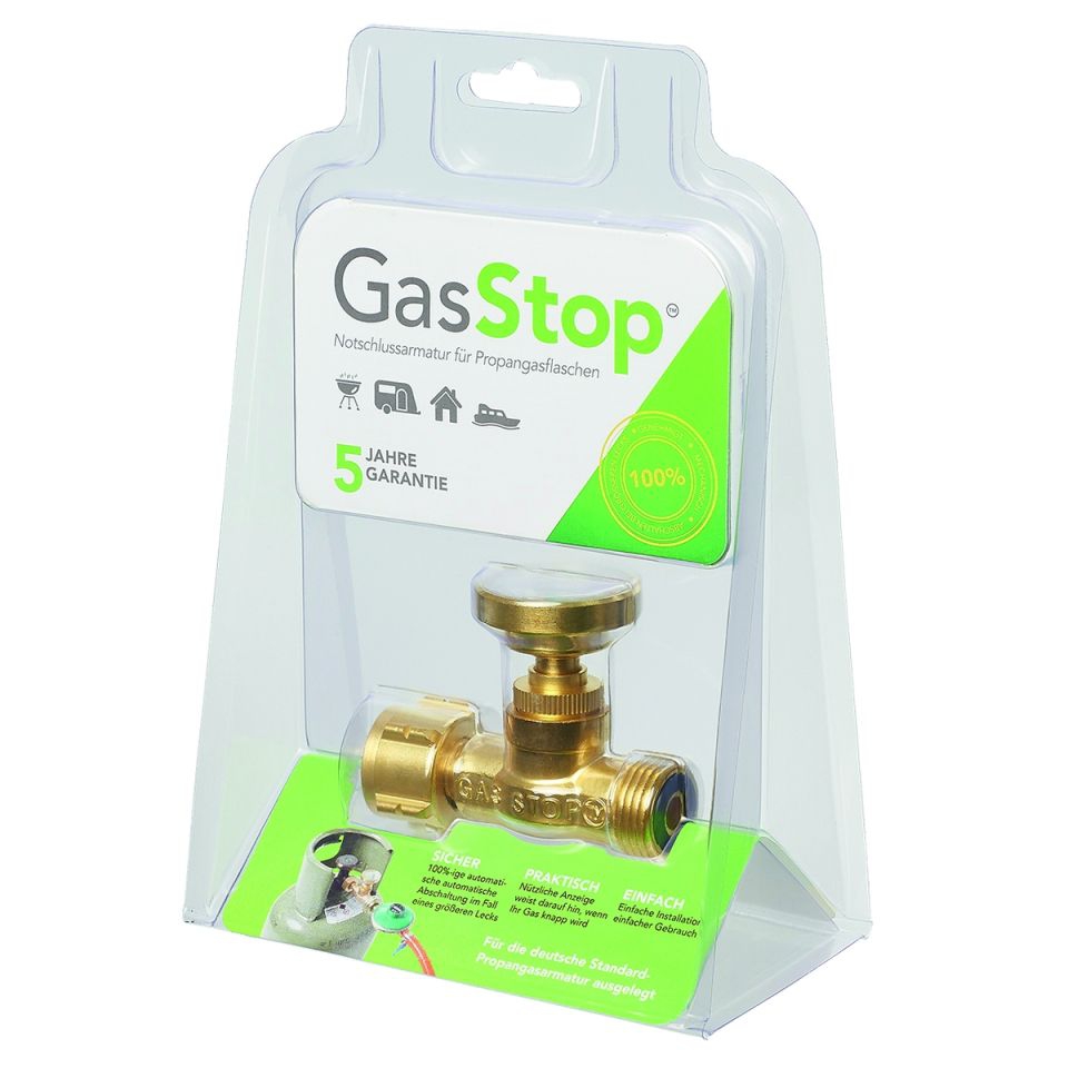 GasStop Notschlussarmatur fuer Gasflaschen - GS_GSDE1