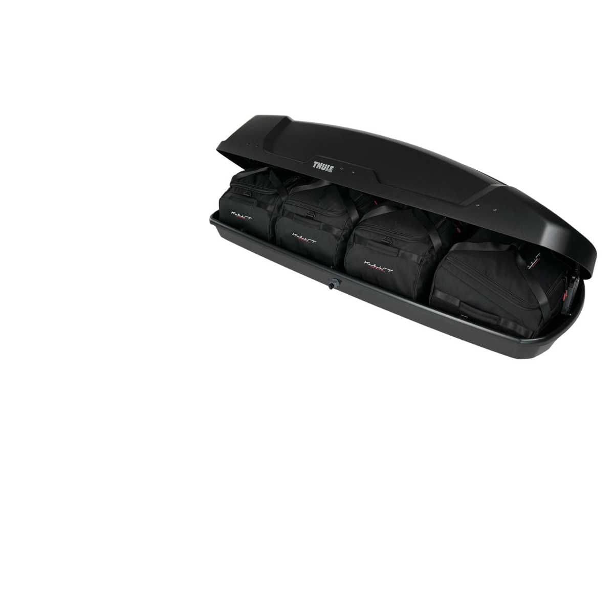 KJUST Dachboxen Taschen Set fuer Dachbox THULE FORCE XT SPORT 4er-Set - 13172