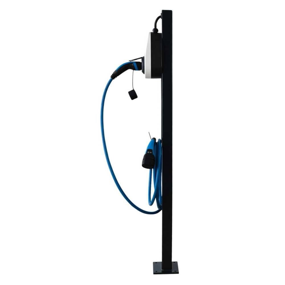 go-e Standfuss MB anthrazit mit Kabelhalterung fuer go-e Charger Gemini - CH-20-20-02