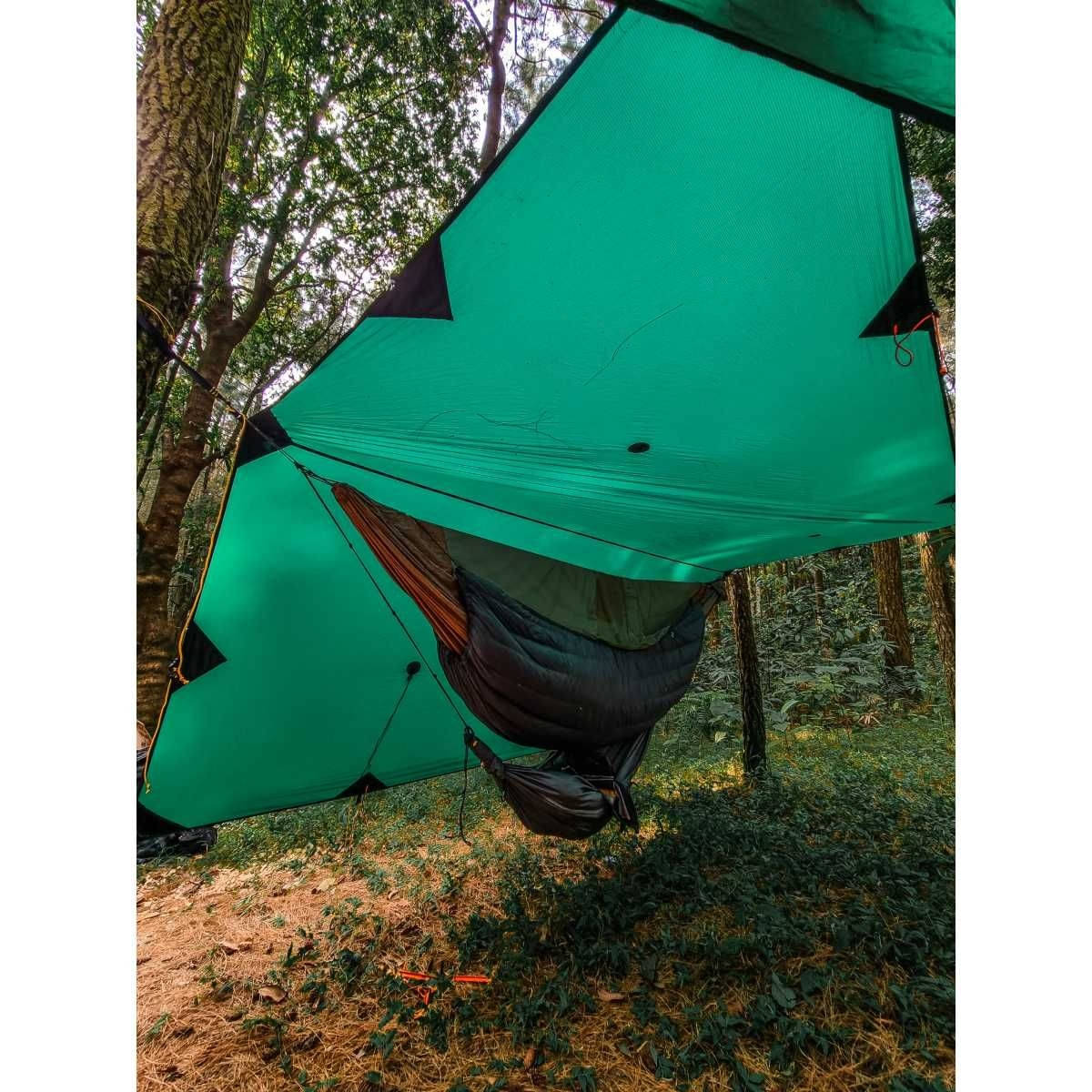 TICKET TO THE MOON Fullmoon Tarp All season Hammock Tarp Forest Green - TMFMTARP