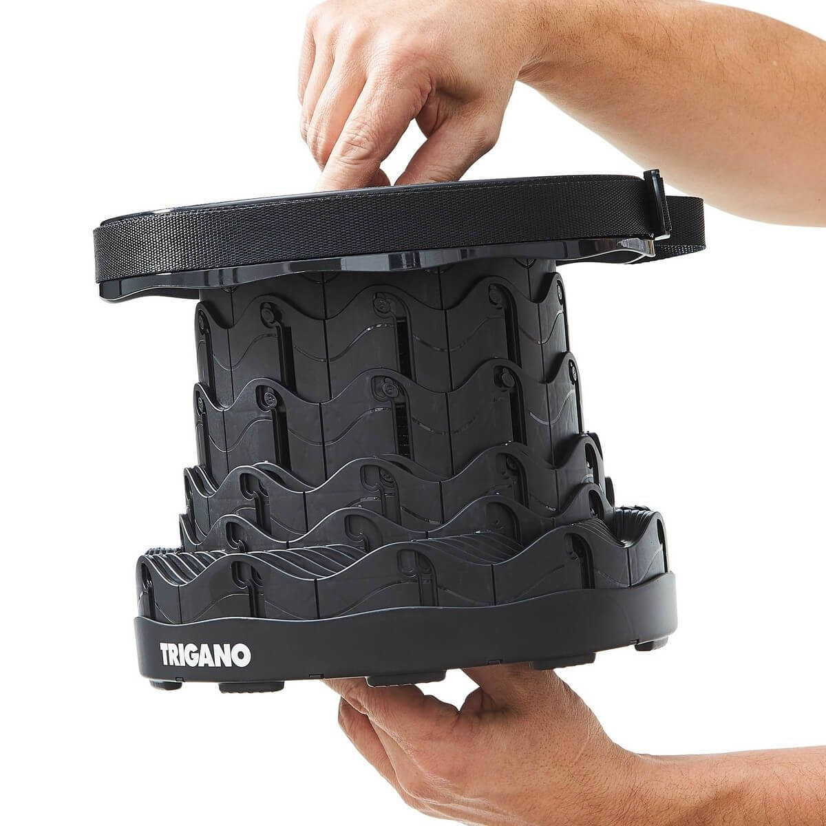 TRIGANO Teleskop-Campinghocker, Schwarz TRIGANO Teleskop-Campinghocker- Schwarz - M-M040T45