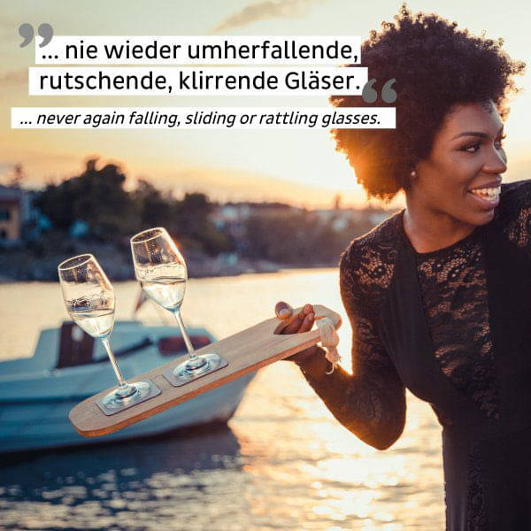 SILWY Magnet Kristallglaeser CHAMPAGNER S020-1302-2