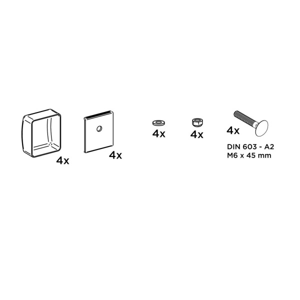 THULE Adapter Kit LMC Caravan Kit fuer Markise 6300 9200 307064