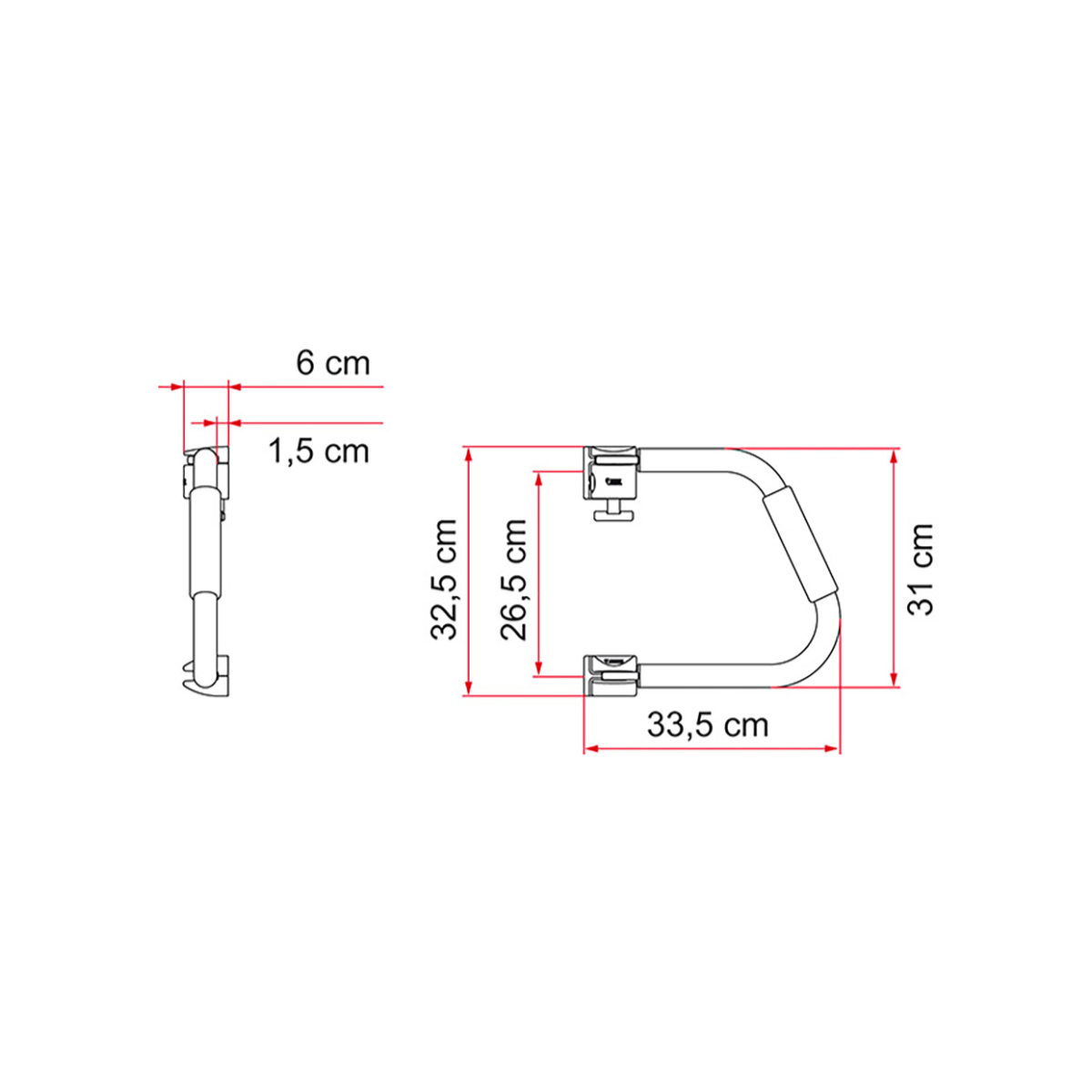 FIAMMA SECURITY 31 Einstiegshilfe Deep Black - 03513-01H