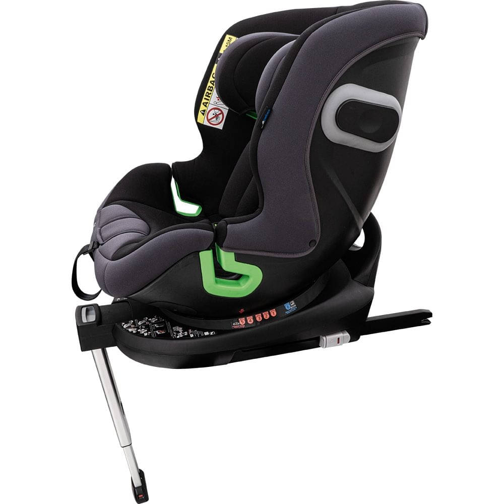 PETEX Kindersitz Babyschale mit Basisstation KING R129 Grau - 44442018
