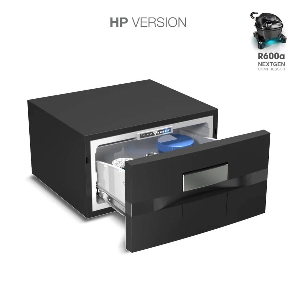 VITRIFRIGO Kompressor-Kuehlschublade D20A HP 12-24 V 20 L Schwarz