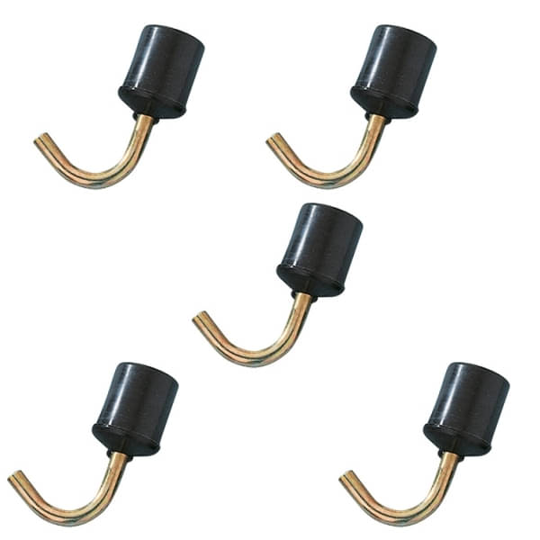 Kunststoffteile mit Haken 22 mm 5er-Pack CAMPING PROFI Art- Nr. 18577x5