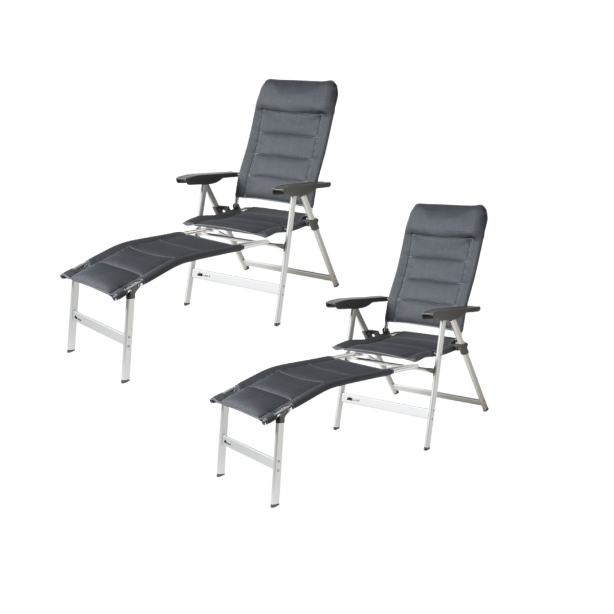 DUKDALF Stuhl beheizbar Brillante Heated 3D Mesh anthrazit - Beinauflagen 2er-Set - 41-14-8801-4 41-28-8800.4