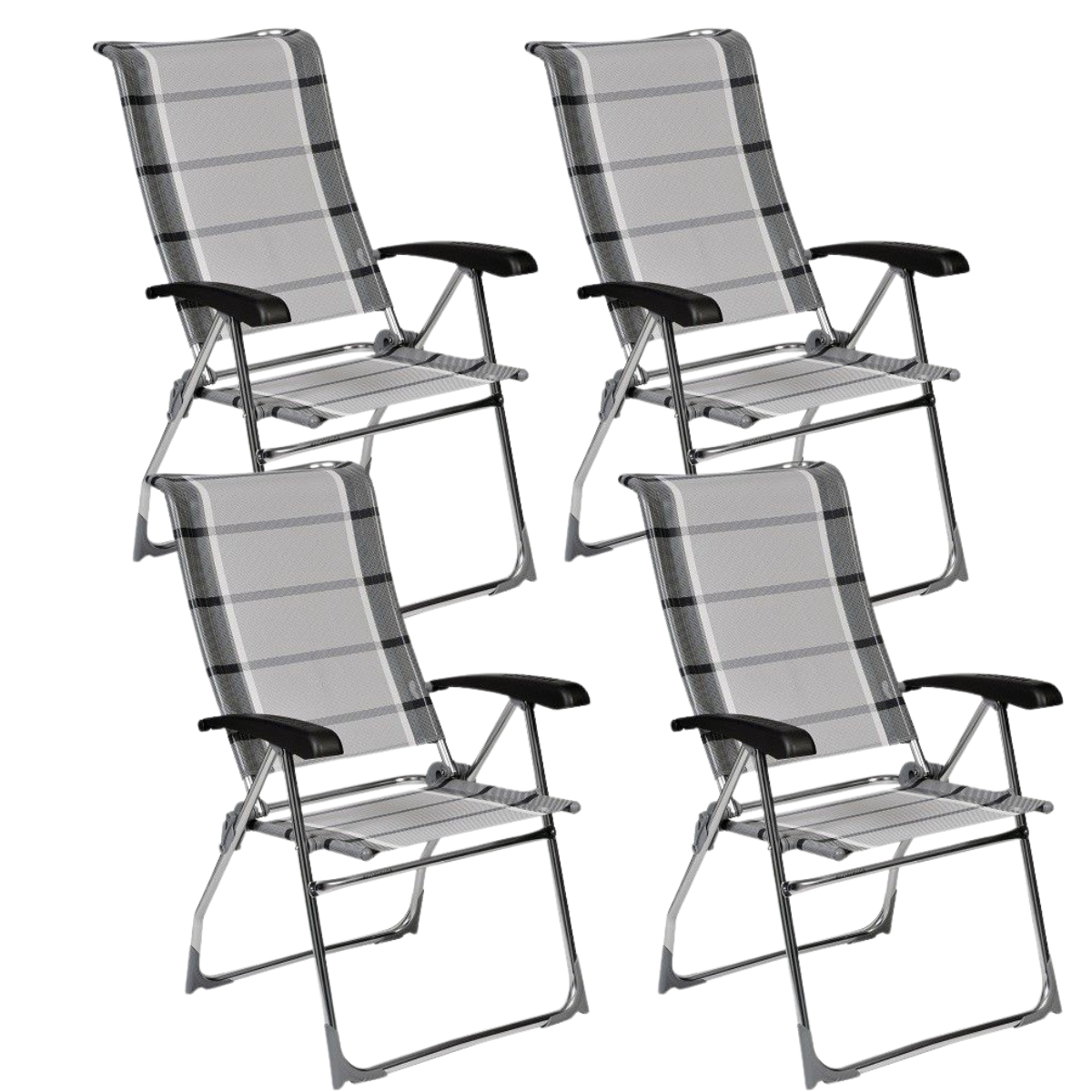 DUKDALF Stuhl Aspen silber anthrazit 4er-Set - 42-01-0649.4