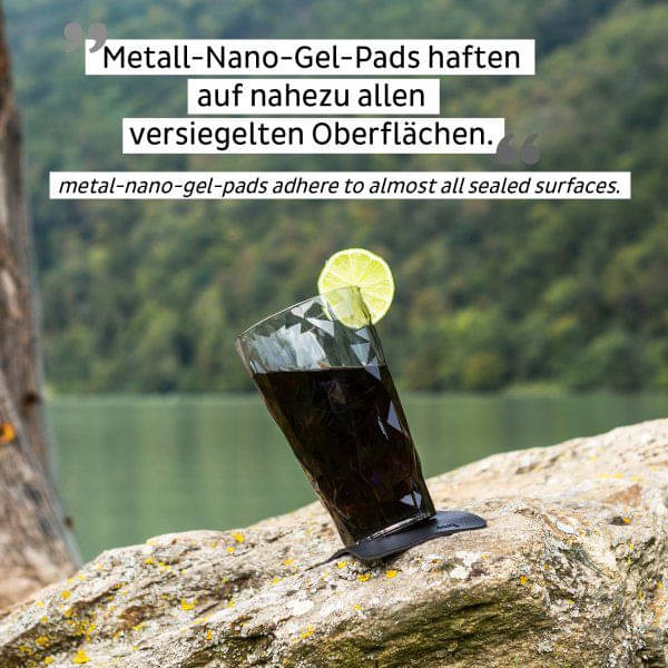 SILWY Magnet Kunststoffglaeser LONGDRINK -2er Set- Hightech grey KO-LD-G-2