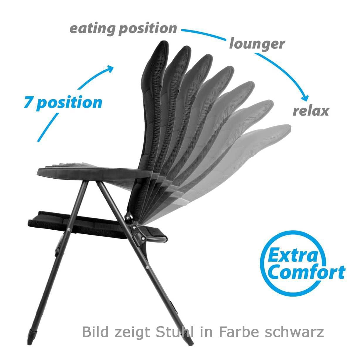 BRUNNER Campingstuhl SKYE 3D RT Grau 2er-Set - 0404060N.C06